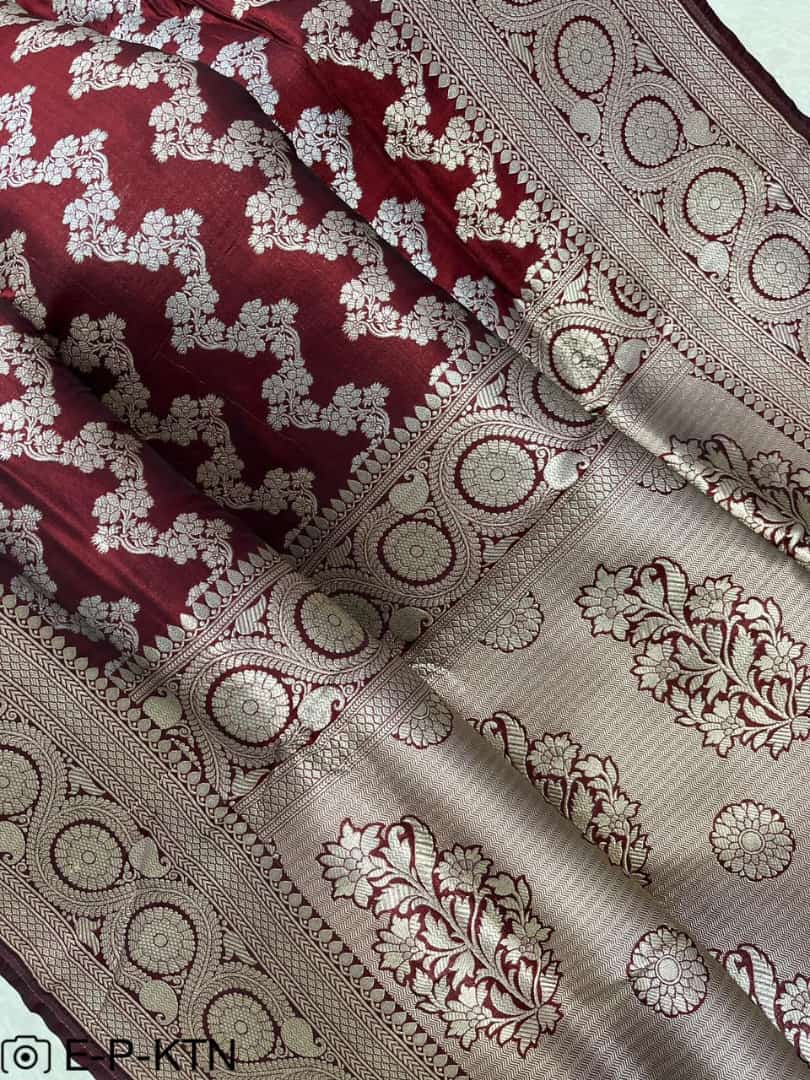 Katan Meenakari Handloom Banarasi Saree