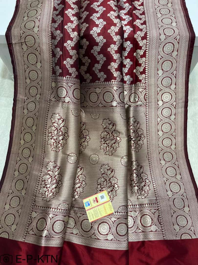 Katan Meenakari Handloom Banarasi Saree