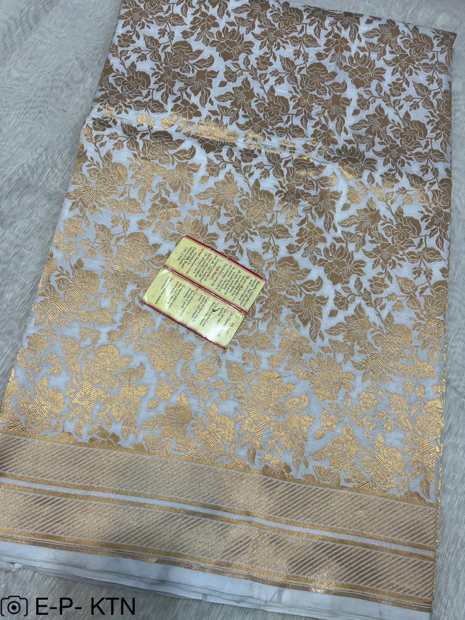 Pure Handloom Katan Brocade Banarasi Saree