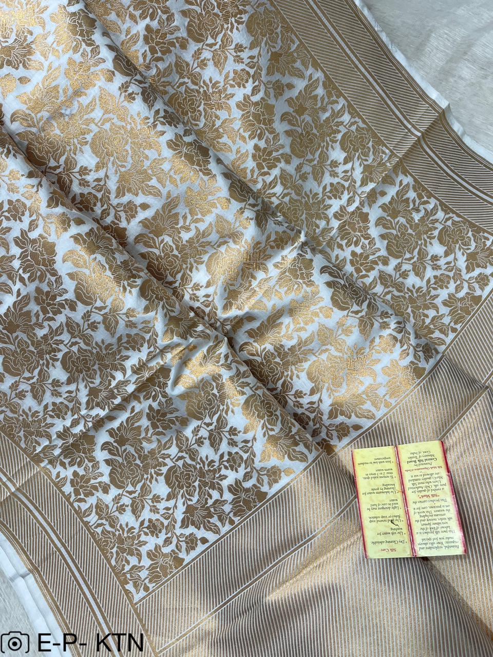 Pure Handloom Katan Brocade Banarasi Saree