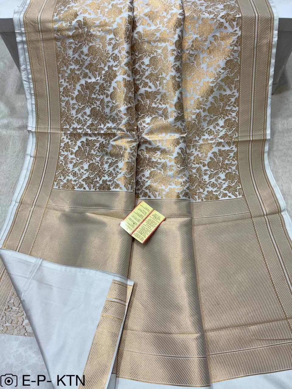 Pure Handloom Katan Brocade Banarasi Saree