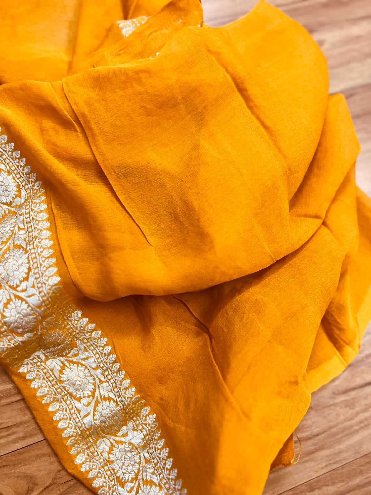 Pure Khaddi Georgette Banarasi Saree