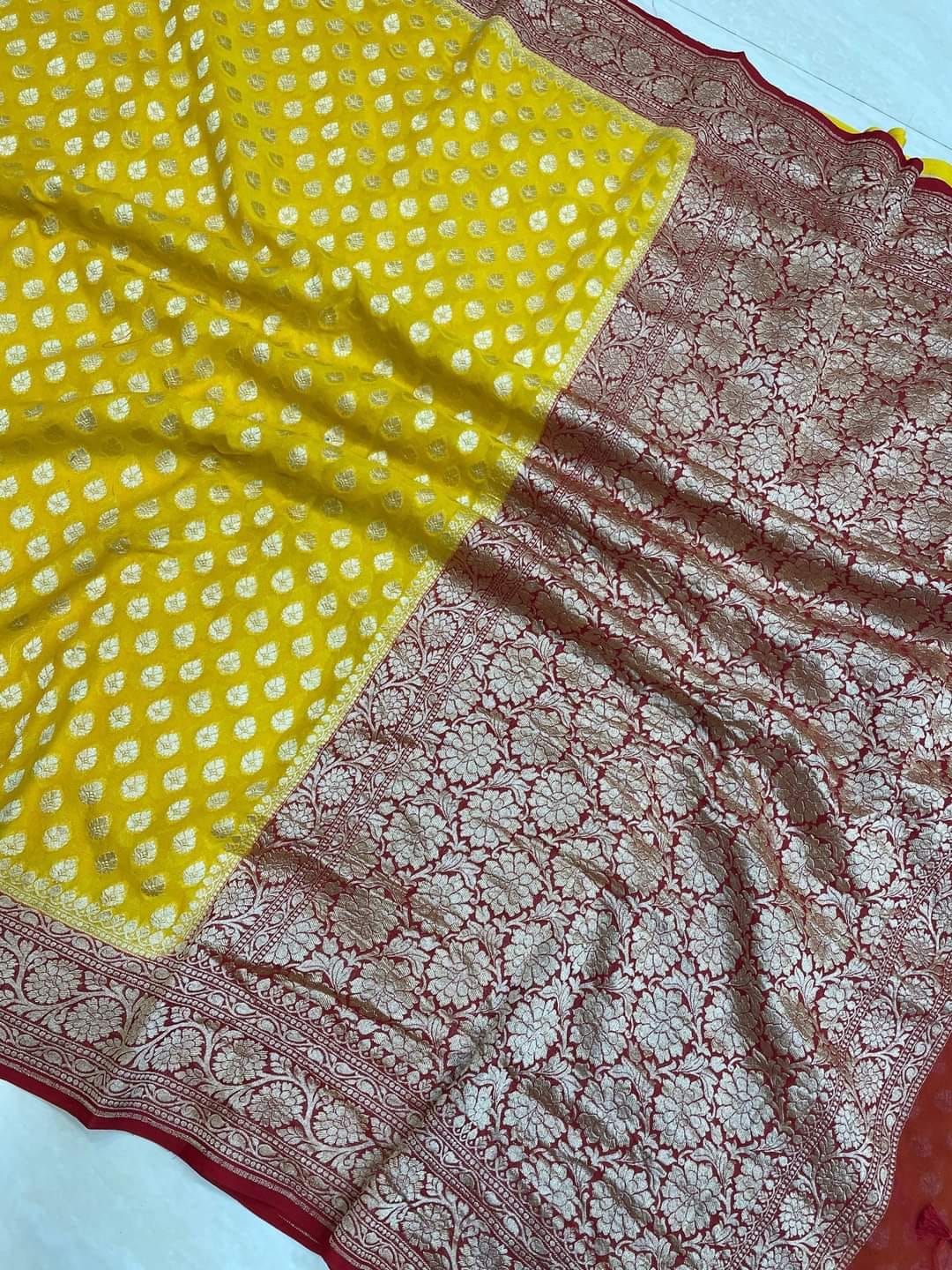 Pure Khaddi Georgette Banarasi Saree