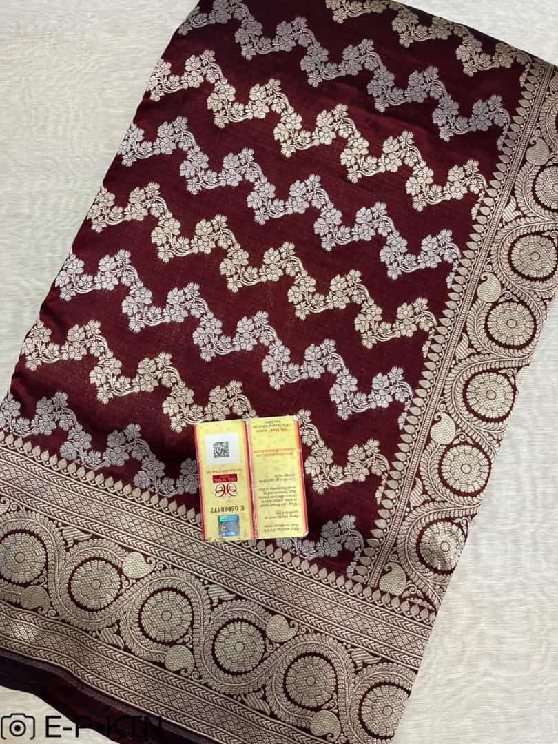 Katan Meenakari Handloom Banarasi Saree