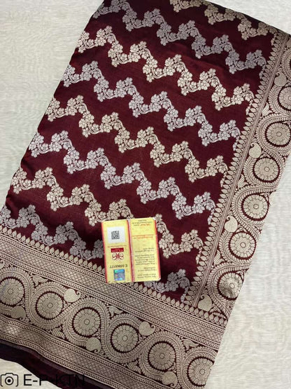 Katan Meenakari Handloom Banarasi Saree