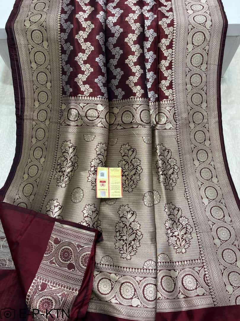 Katan Meenakari Handloom Banarasi Saree