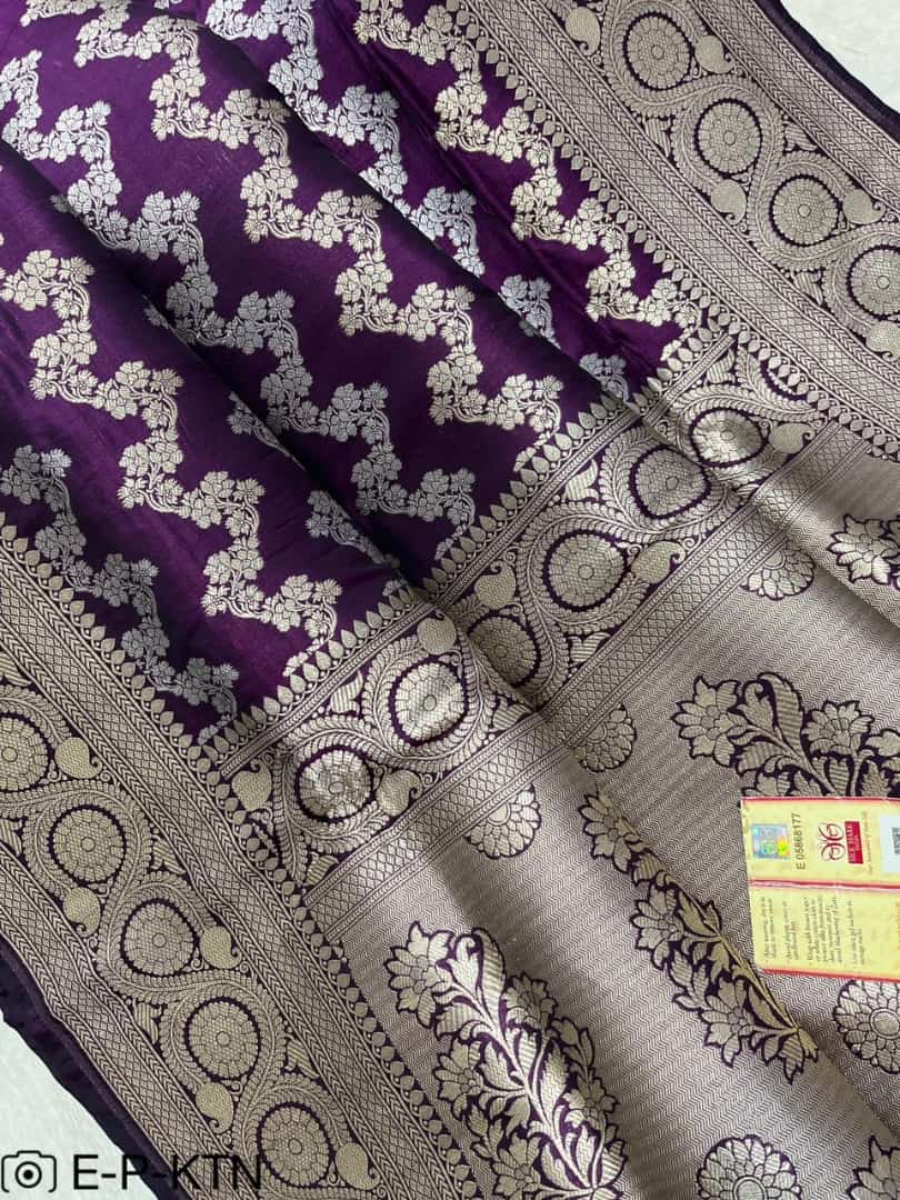 Katan Meenakari Handloom Banarasi Saree