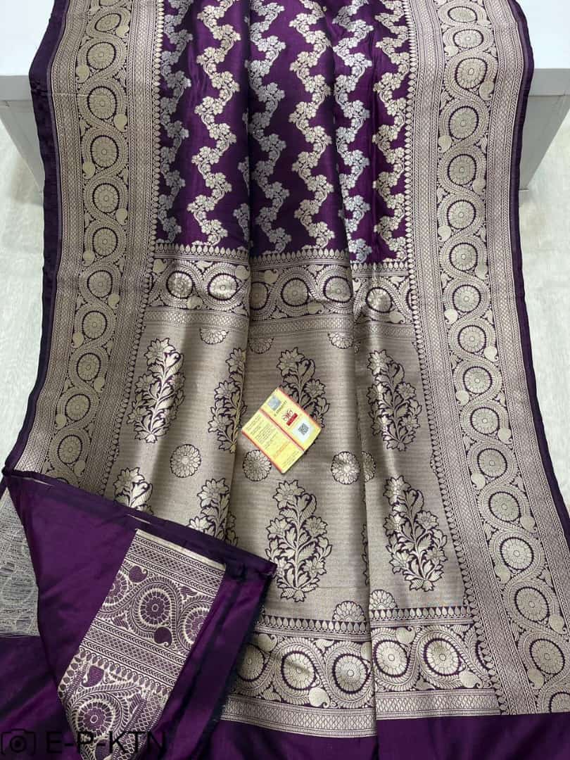 Katan Meenakari Handloom Banarasi Saree