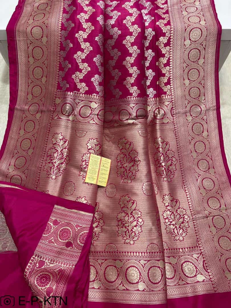 Katan Meenakari Handloom Banarasi Saree