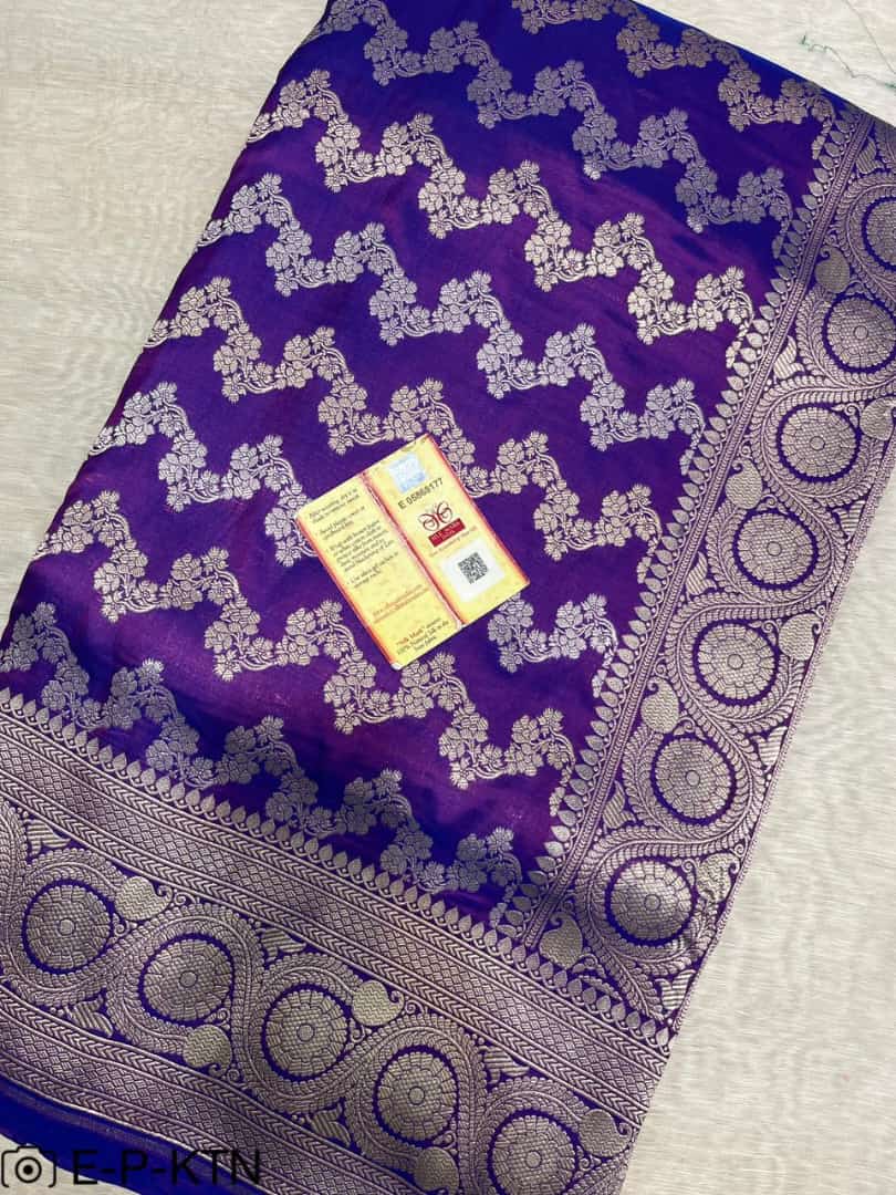 Katan Meenakari Handloom Banarasi Saree