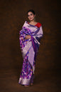 Pure Handwoven Katan Meenakari Banarasi Saree