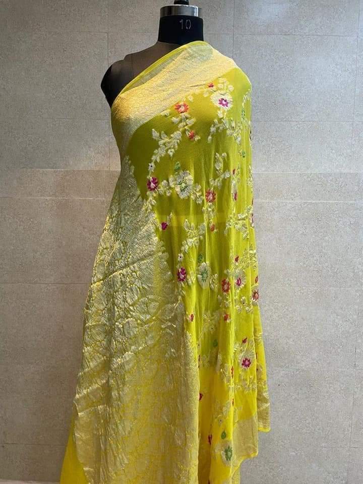 Pure Khaddi Georgette Silk Saree