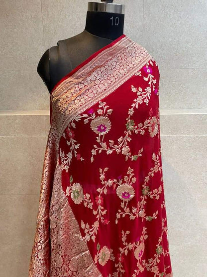 Pure Khaddi Georgette Silk Saree