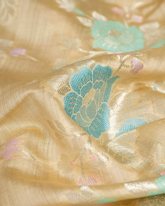 Pure Handwoven Chiniya Silk Banarasi Saree