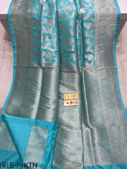 Pure Handloom Katan Cutwork Elegant Banarasi Saree