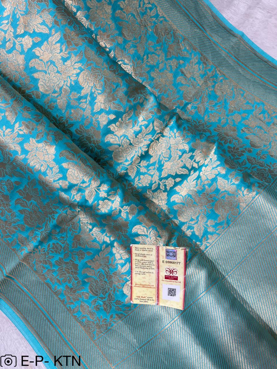 Pure Handloom Katan Brocade Banarasi Saree