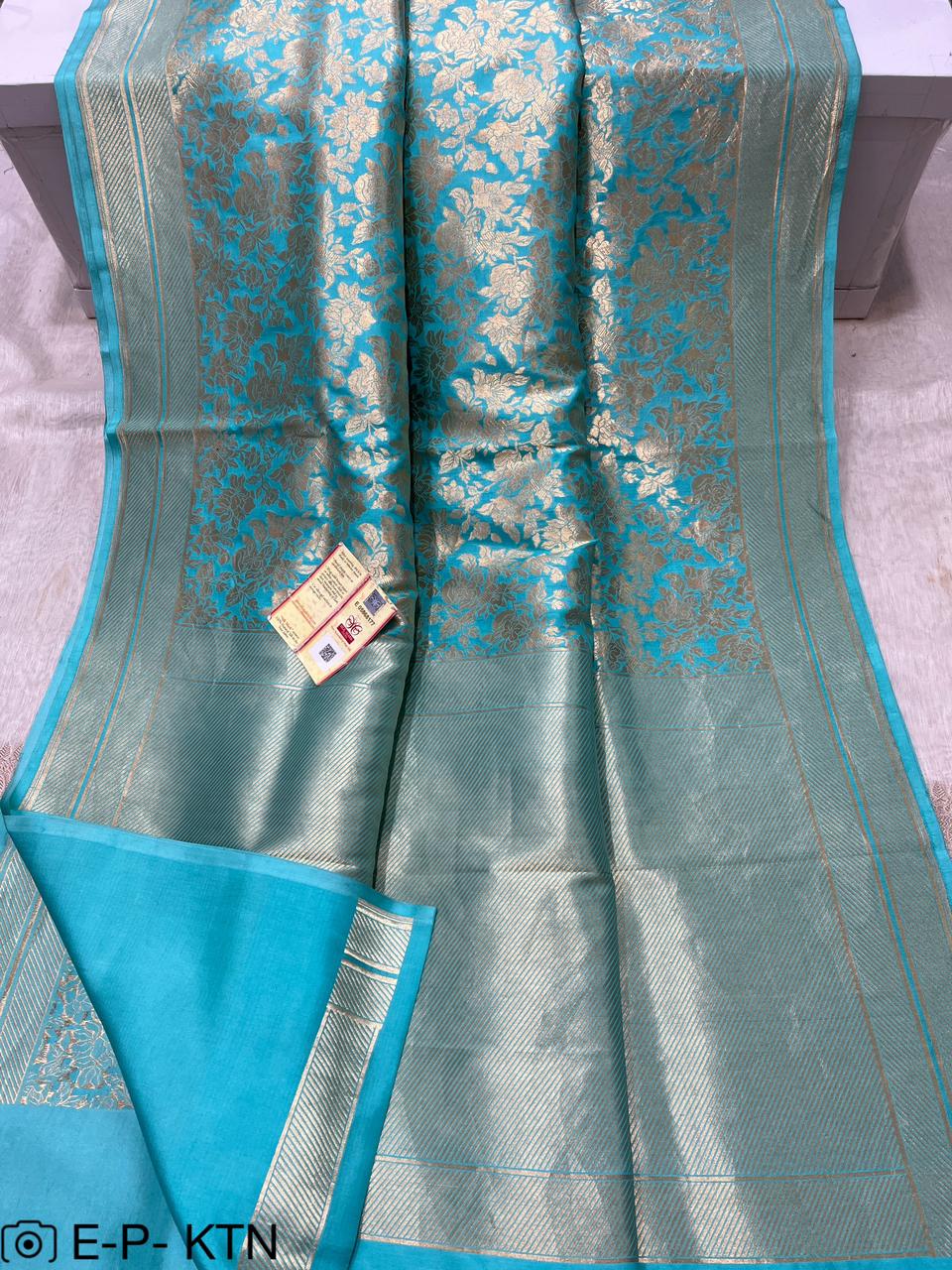 Pure Handloom Katan Brocade Banarasi Saree