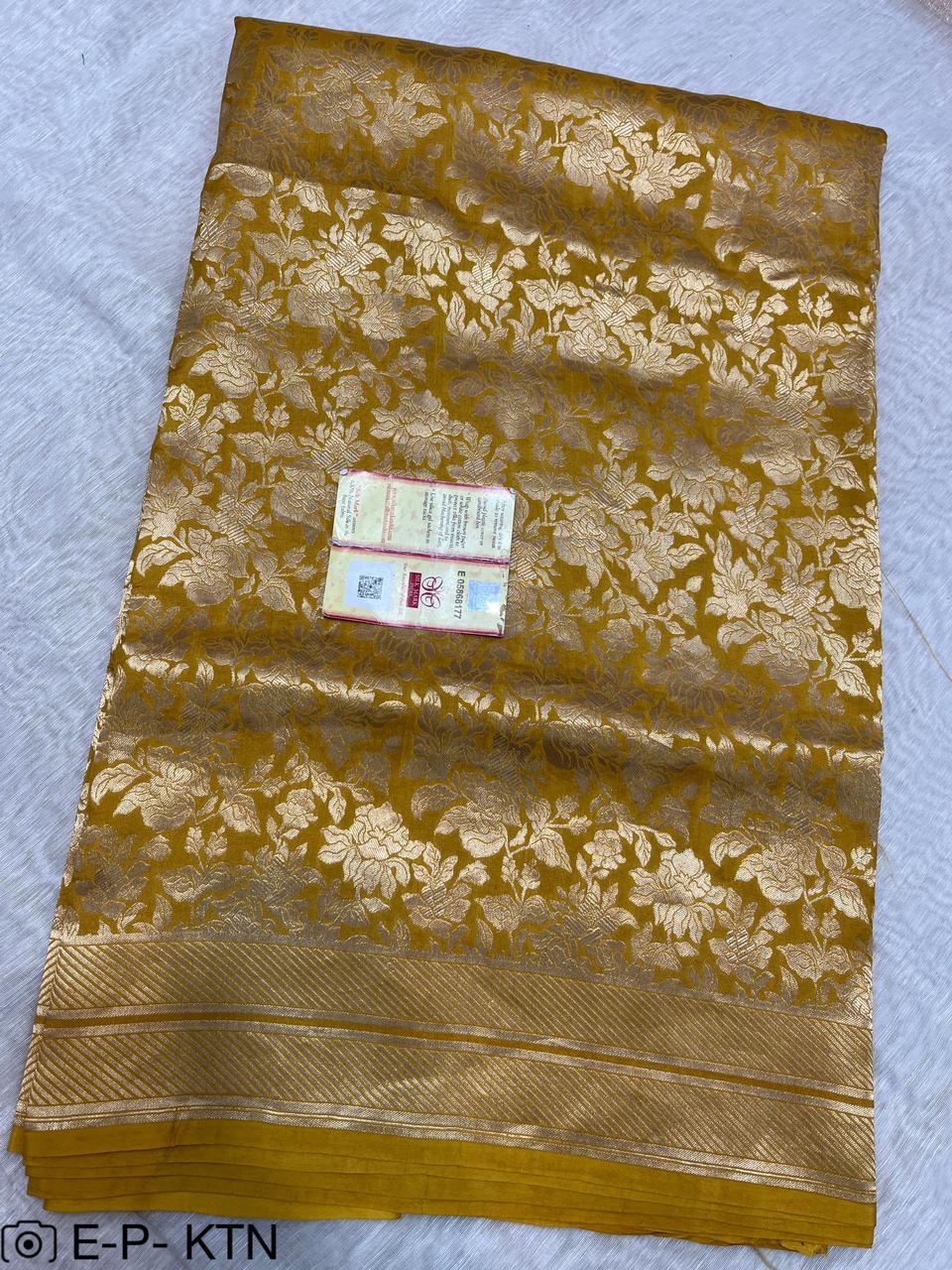 Pure Handloom Katan Brocade Banarasi Saree