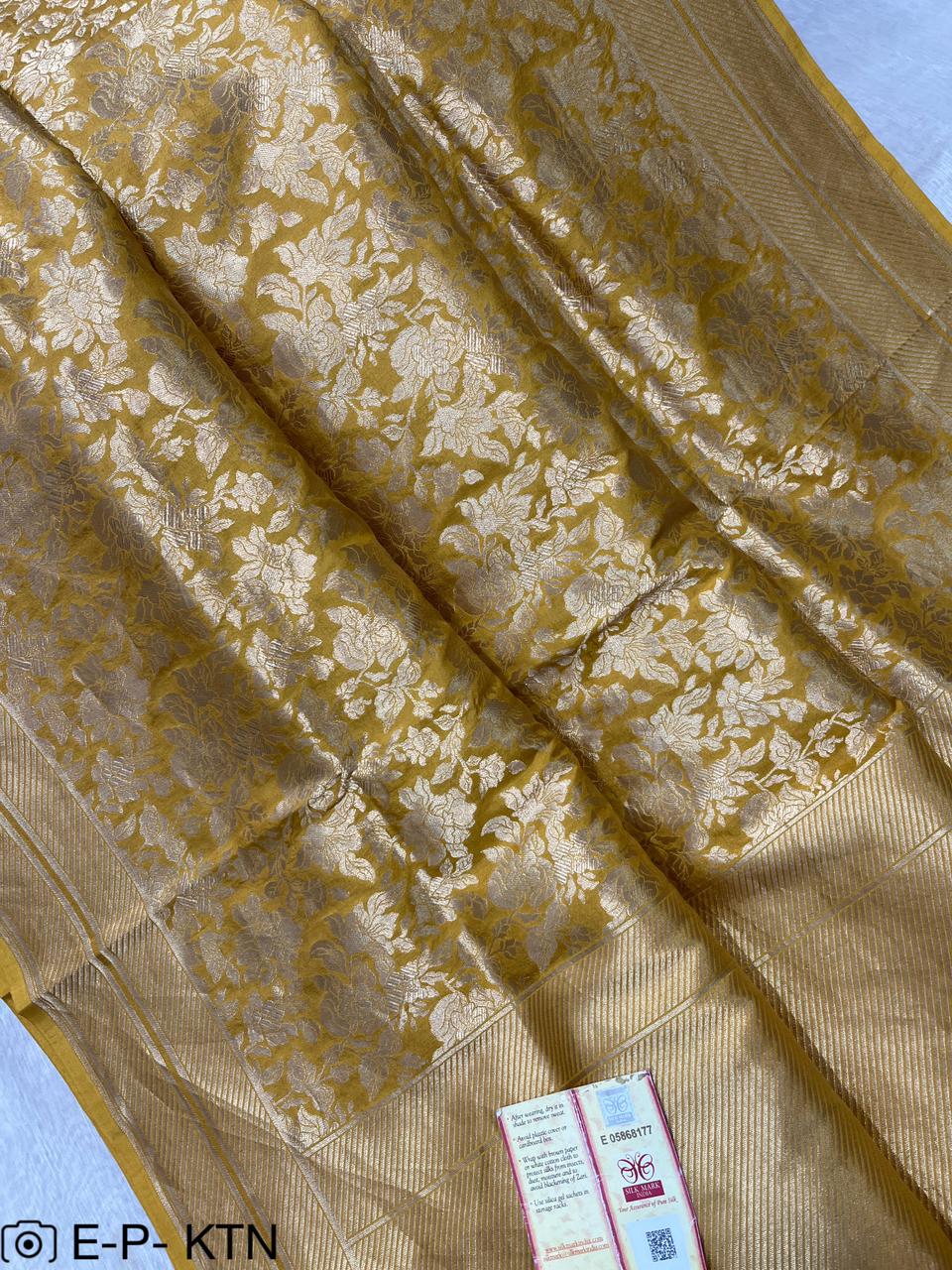 Pure Handloom Katan Brocade Banarasi Saree