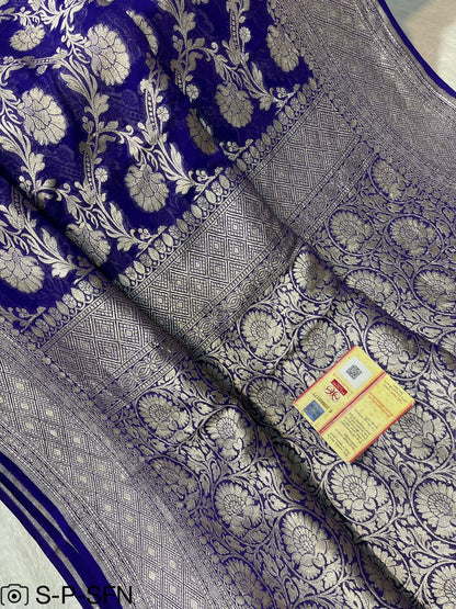 Pure Khaddi Georgette Silk Saree