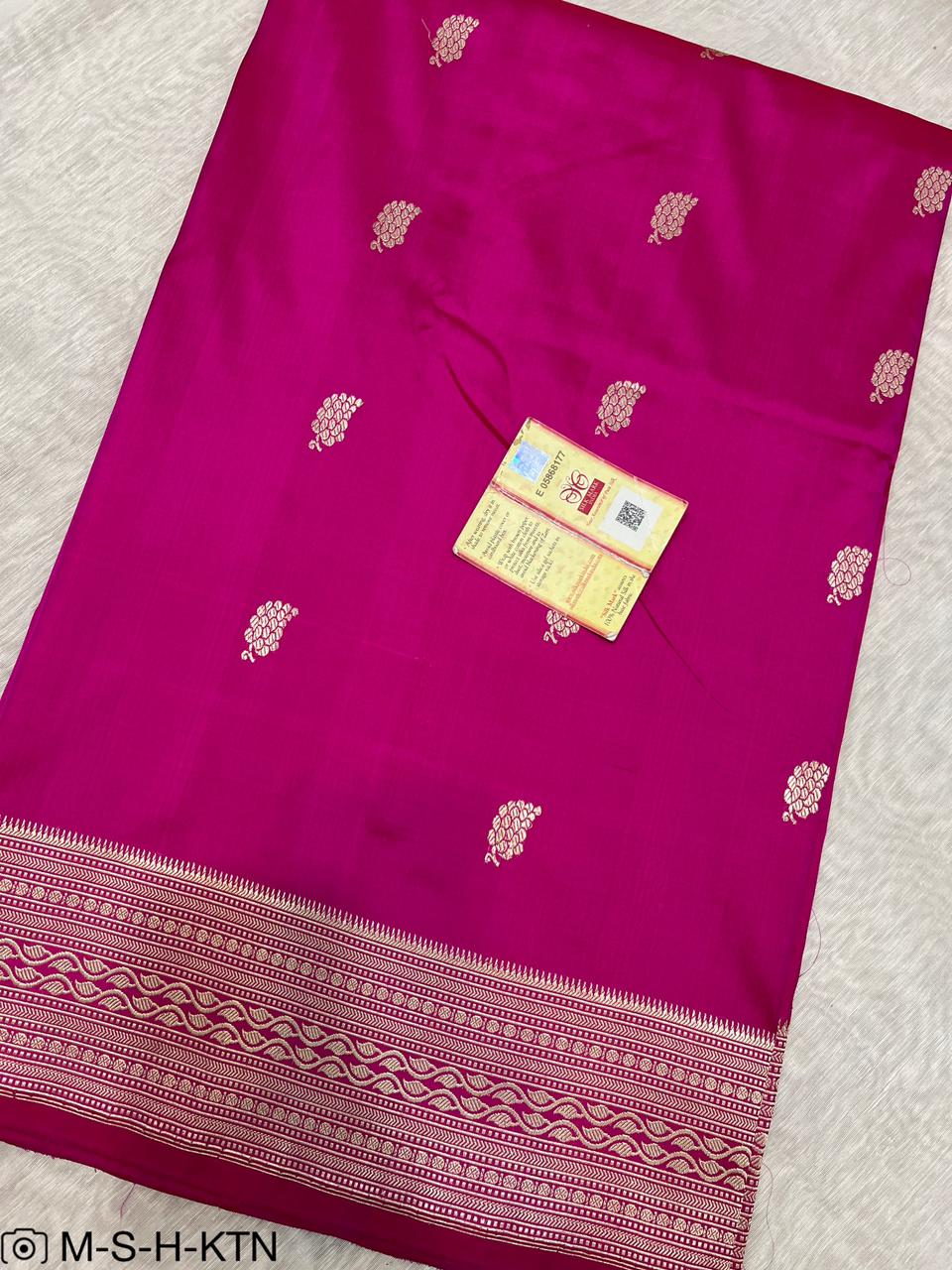 Banarasi Pure Handloom Kadhua Katan Silk Wedding Saree