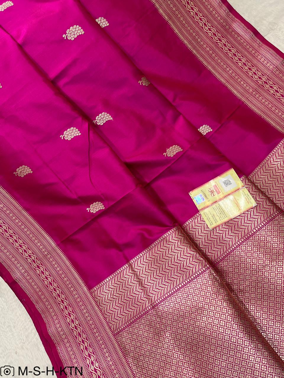 Banarasi Pure Handloom Kadhua Katan Silk Wedding Saree