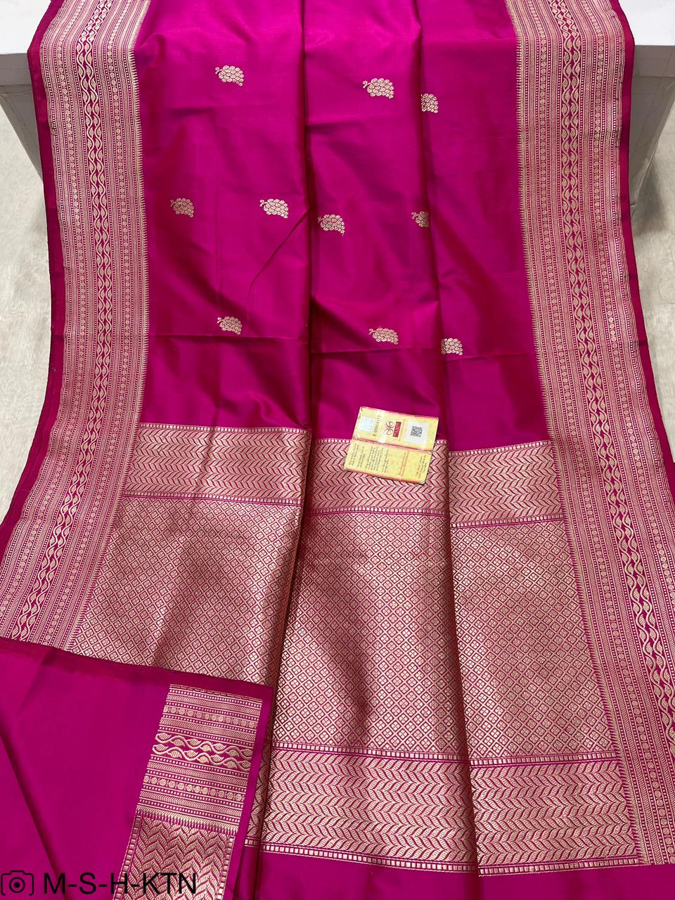 Banarasi Pure Handloom Kadhua Katan Silk Wedding Saree