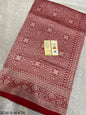 Red Banarasi Pure Handwoven Katan Brocade Saree