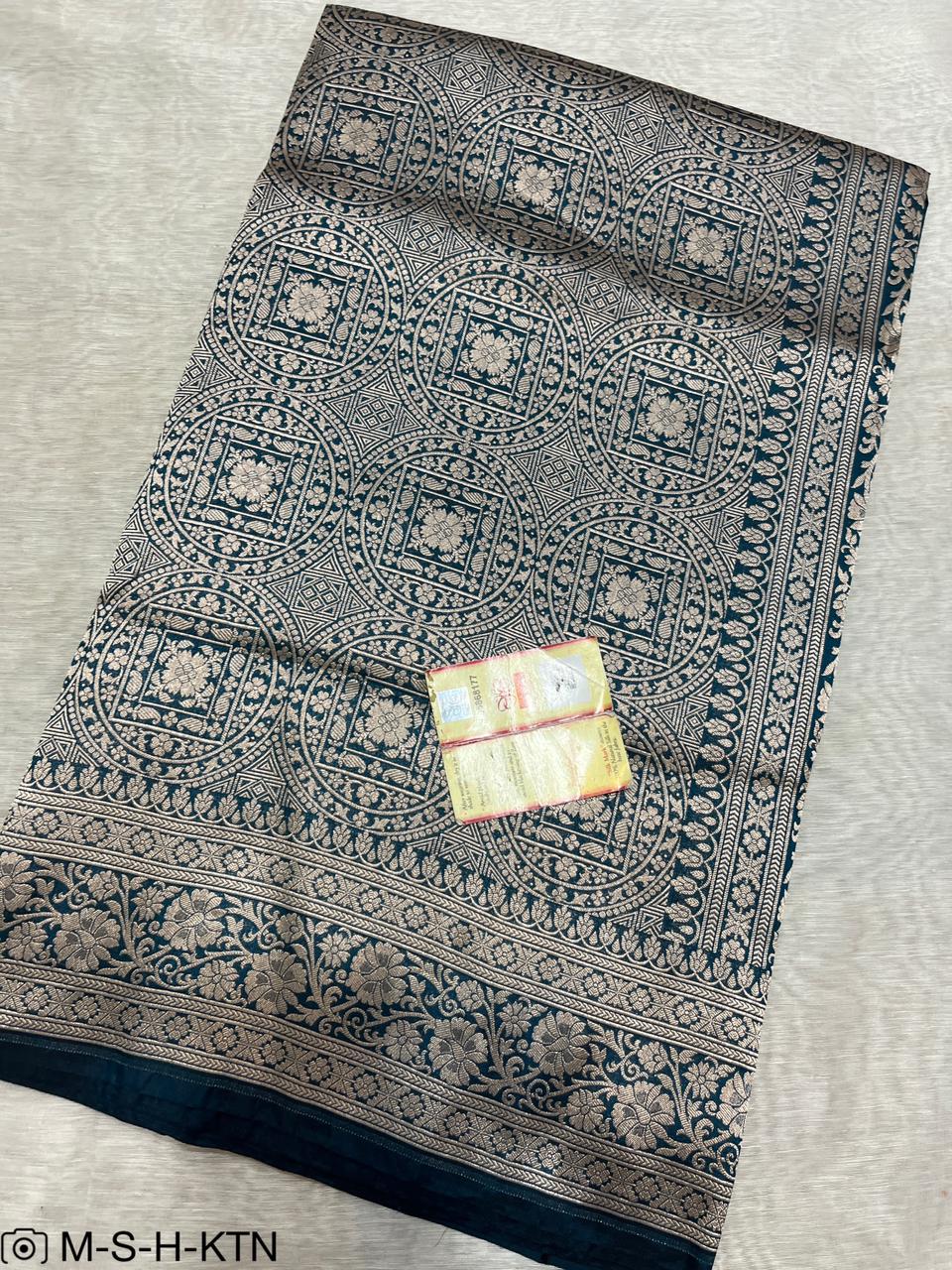 Saffire Banarasi Pure Handwoven Katan Brocade Saree