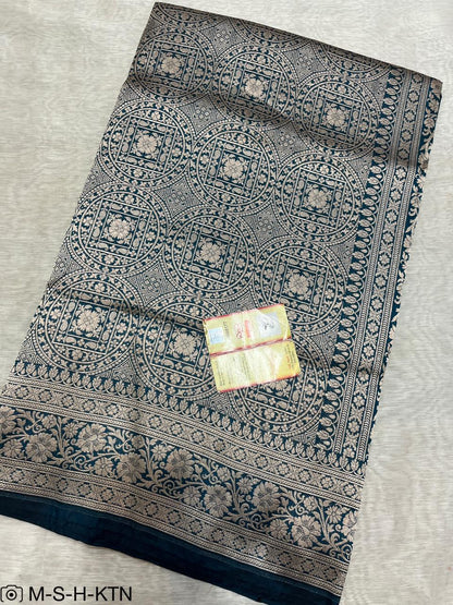 Saffire Banarasi Pure Handwoven Katan Brocade Saree