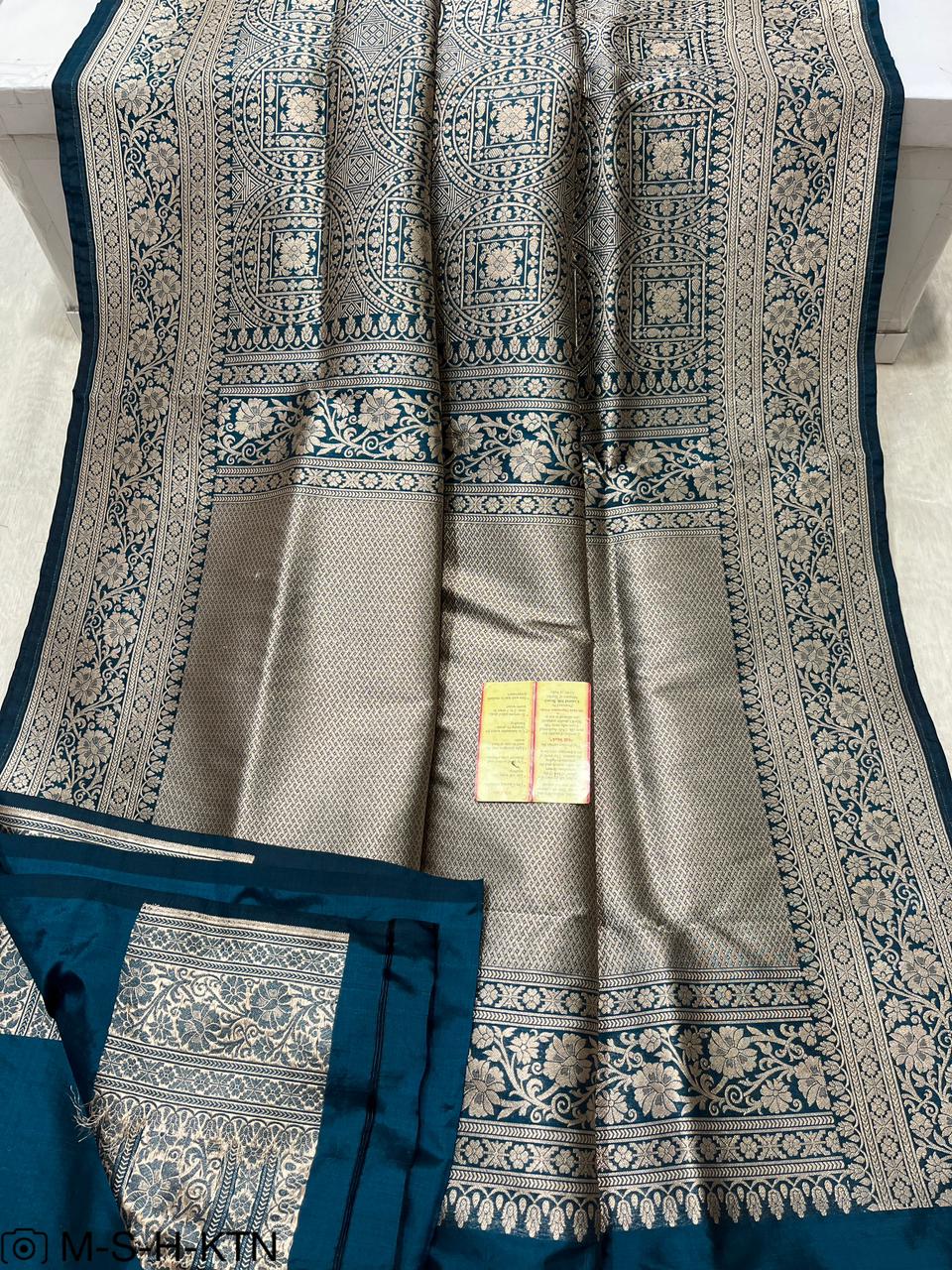 Saffire Banarasi Pure Handwoven Katan Brocade Saree