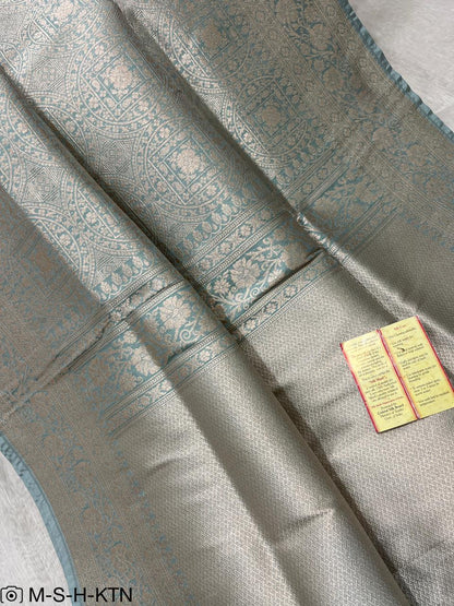 Elegant Banarasi Pure Handwoven Katan Brocade Saree