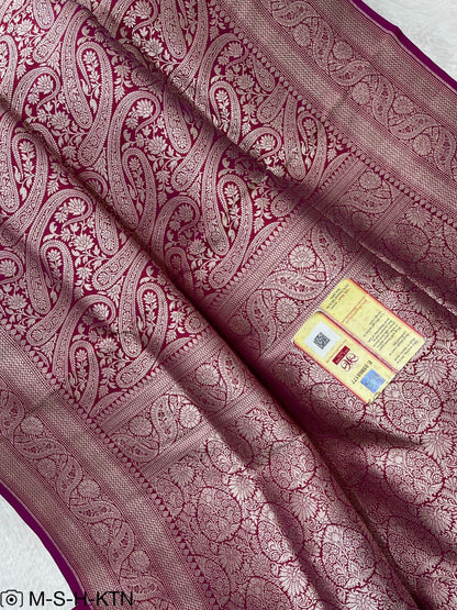 Pure Elegant Banarasi Handwoven Katan Brocade Saree