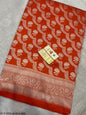 Pure Elegant Handwoven Katan Cutwork Banarasi Saree