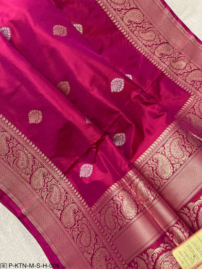 Banarasi Pure Handwoven Kadhua Katan Silk Wedding Saree