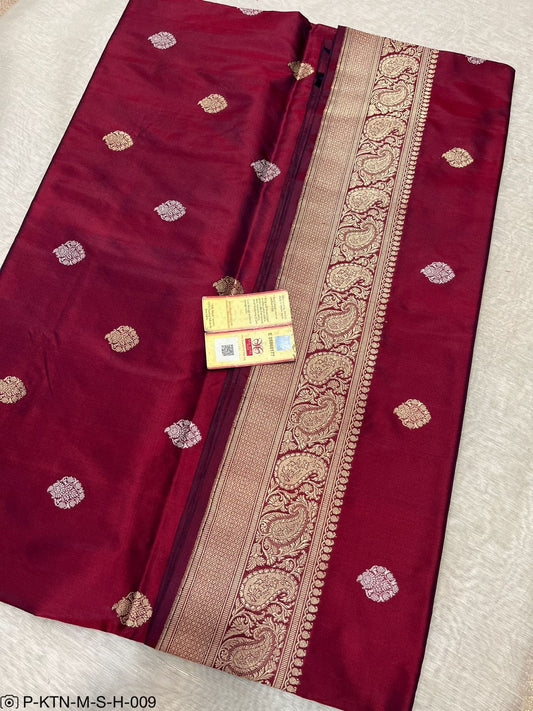 Banarasi Pure Handloom Kadhua Katan Silk Wedding Saree