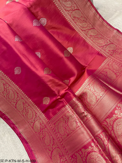 Banarasi Pure Handloom Kadhua Katan Silk Wedding Saree