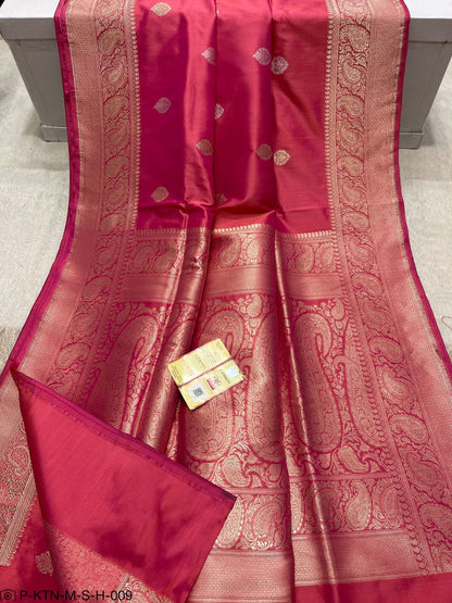 Banarasi Pure Handloom Kadhua Katan Silk Wedding Saree