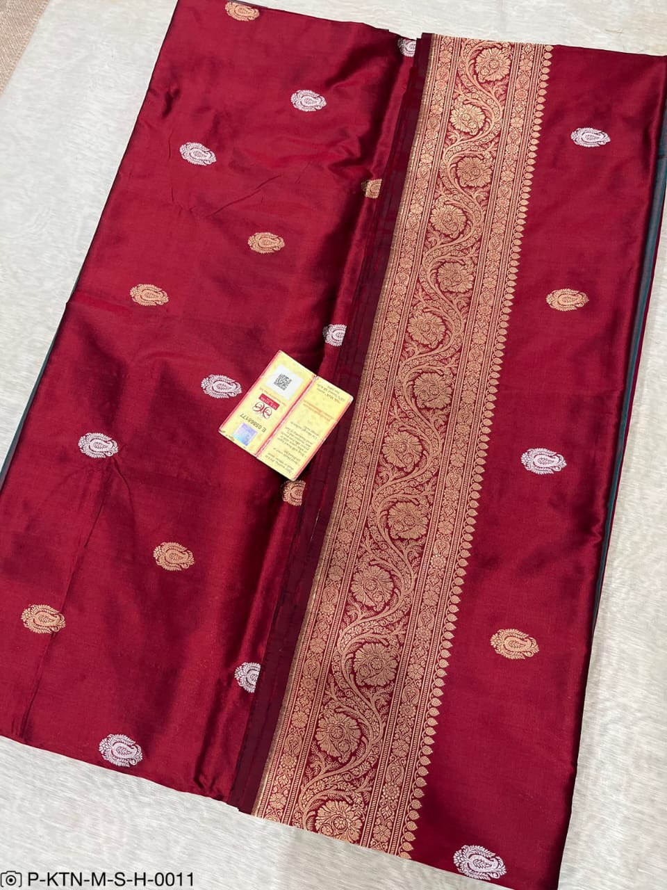 Banarasi Pure Handwoven Kadhua Katan Silk Wedding Saree