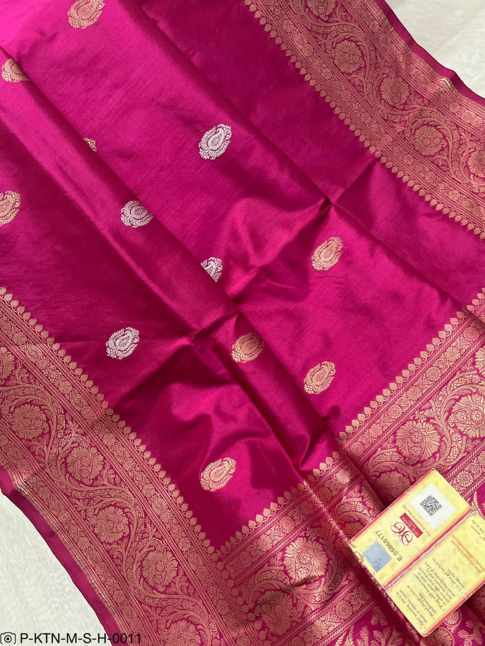 Banarasi Pure Handwoven Kadhua Katan Silk Wedding Saree