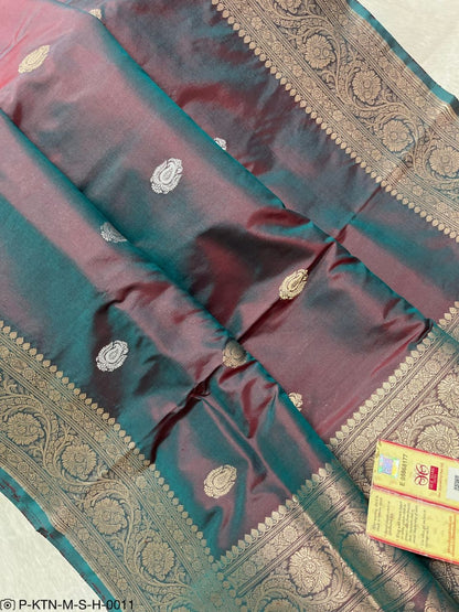 Banarasi Pure Handwoven Kadhua Katan Silk Wedding Saree