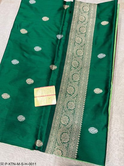 Banarasi Pure Handwoven Kadhua Katan Silk Wedding Saree