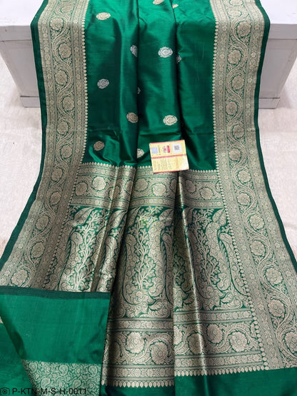 Banarasi Pure Handwoven Kadhua Katan Silk Wedding Saree