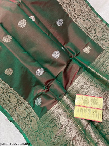 Banarasi Pure Handwoven Kadhua Katan Silk Wedding Saree