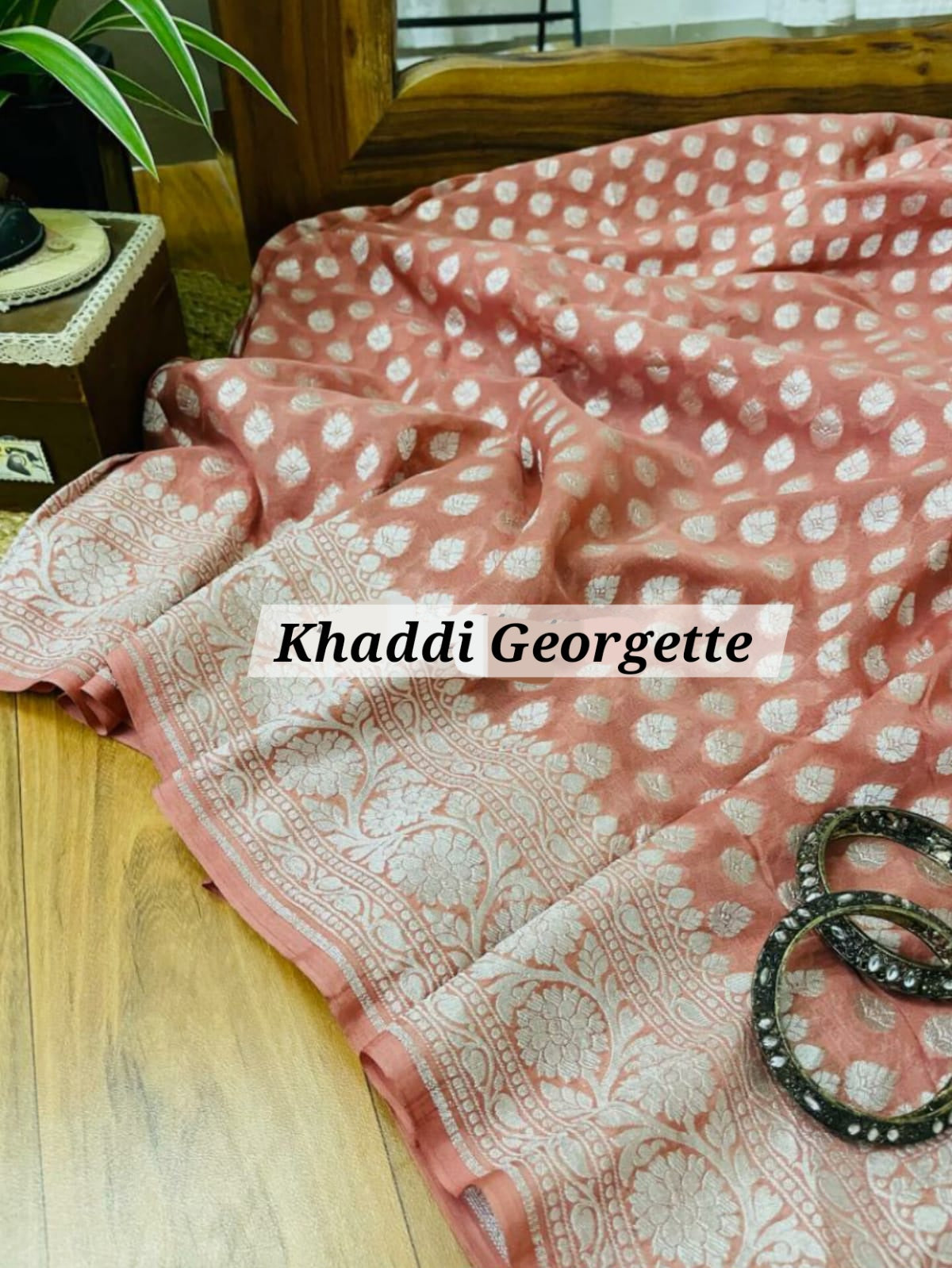 Pure Khaddi Georgette Banarasi Saree