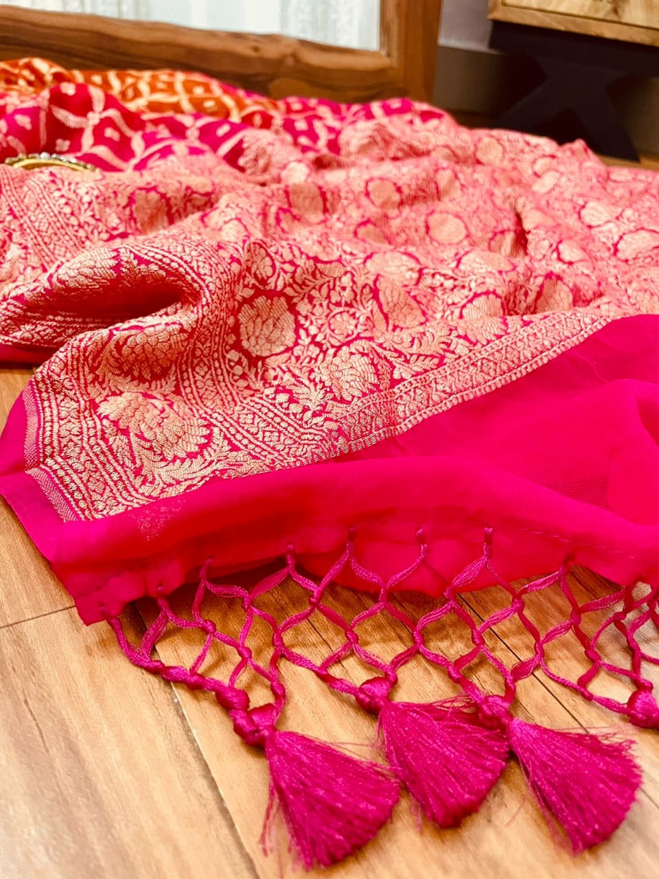 Pure Khaddi Georgette Banarasi Saree