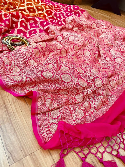 Pure Khaddi Georgette Banarasi Saree