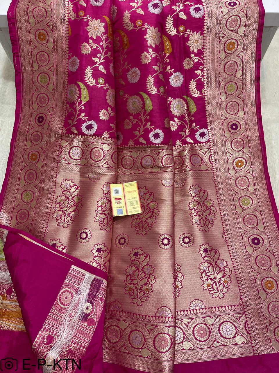 Katan Meenakari Handloom Banarasi Saree