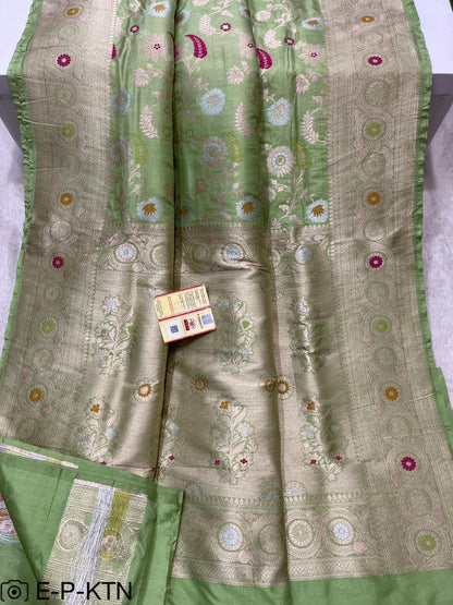 Katan Meenakari Handloom Banarasi Saree