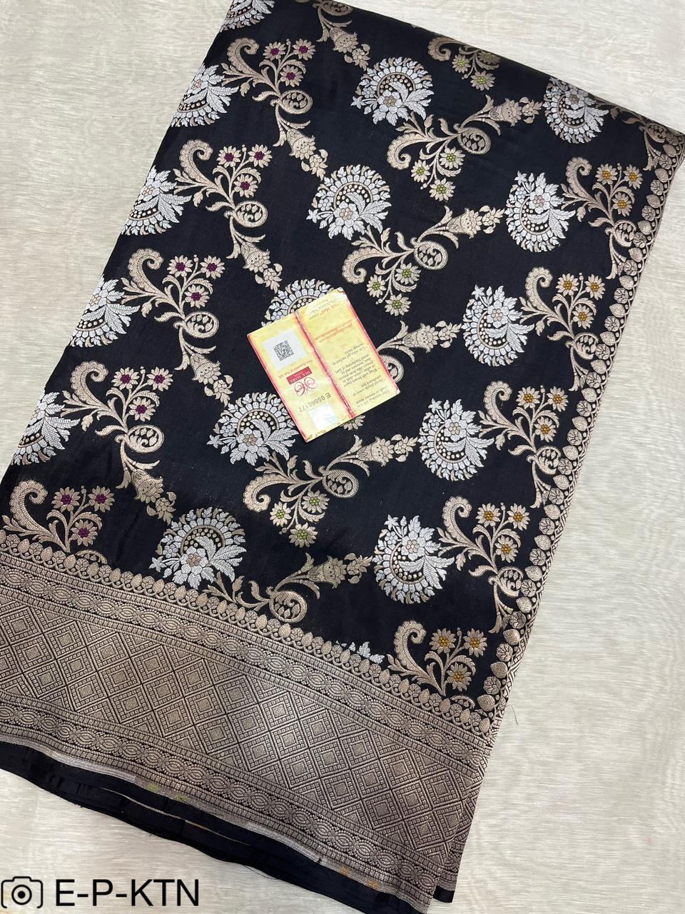 Katan Meenakari Handloom Banarasi Saree